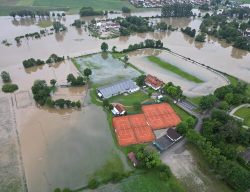 Allwetterplätze wegen Hochwasserschaden gesperrt!