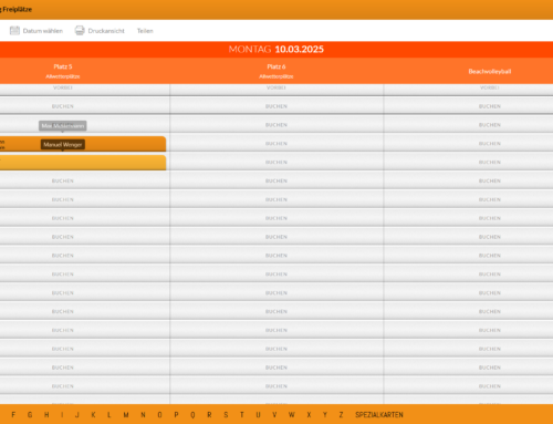 Übersicht neues Buchungsystem (Update)